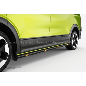 Kanalrør med LED VW Transporter T7 '24-, svart (L1)