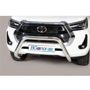 Frontbøyle, Superbar, Toyota Hilux '21-, 76mm, polert rustfri