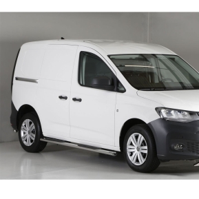 Stigtrinn m/step, Volkswagen Caddy '21-, (SWB/Kort akselavst.), oval, rustf