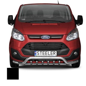 Støtfanger Rør Nedre, FORD TRANSIT CUSTOM 2012 - 2018, d70mm, sort