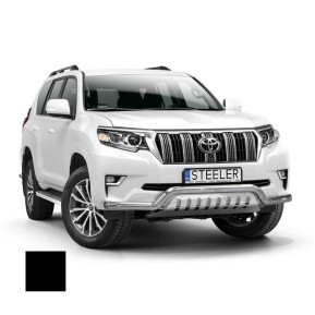 Støtfanger Rør Nedre, TOYOTA LAND CRUISER 150 2017 -, d70mm, sort