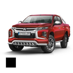 Støtfanger Rør Nedre, MITSUBISHI L200 2019 -, d70mm, sort