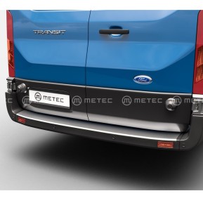 Bumper protection plate, inox, 3M FORD TRANSIT 14