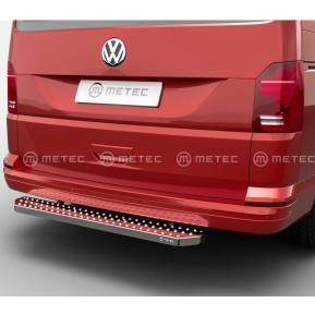 Step for rear doors  VW T5/T6  polert rustfri