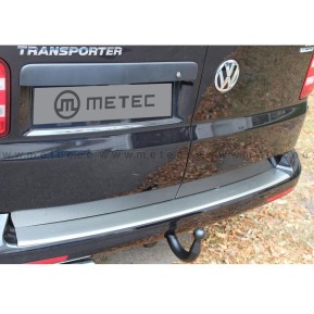Bumper protection plate, inox 3M VW T5/T6 delt sidehenglet bakdør
