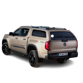 AEROKLAS plantopp, VW Amarok D/C '23-, (9F0) Clear White, m/rail & sentrallås