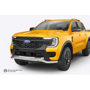 Spoilerbar ø60mm, Ford Ranger, VW Amarok '23- (rustfri)
