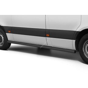 Stigtrinn m/step SORT, Mercedes Benz Sprinter '18- (3665mm/L2), 70mm