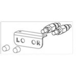 Brakett med 2 nipler for manuell fylling