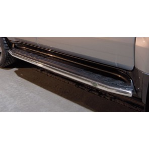 Stainless steel side bars - Toyota Land Cruiser 120 (2002 - 2009)