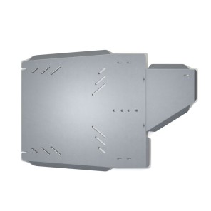 Skli-plate girkasse og fordelingskasse Mitsubishi Pajero '07- (aluminium)