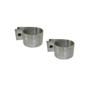 Lykteklammer 60mm, polert rustfritt (par)