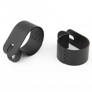 Lykteklammer 63 mm, sort pulverlakk (043263S), (par)