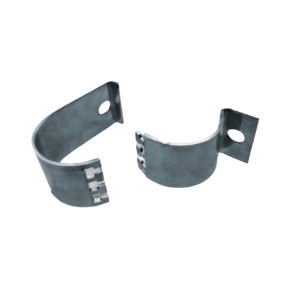 Lykteklammer 76 mm, sort pulverlakk  (2 stk)